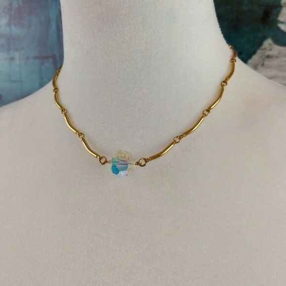 Sarah Coventry Jewelry - Crystal Ball Choker 16”